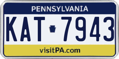 PA license plate KAT7943