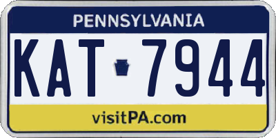 PA license plate KAT7944