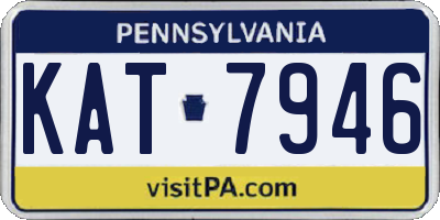 PA license plate KAT7946