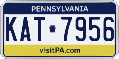 PA license plate KAT7956