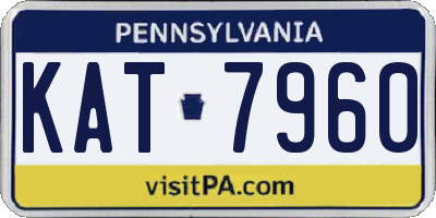 PA license plate KAT7960