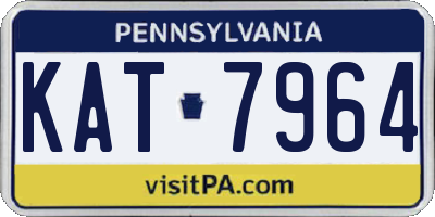 PA license plate KAT7964