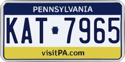 PA license plate KAT7965