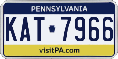 PA license plate KAT7966