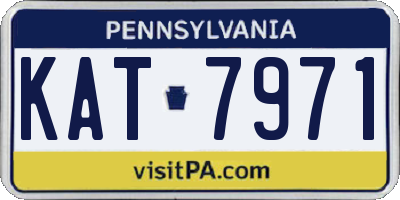 PA license plate KAT7971
