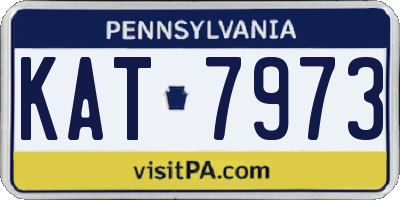 PA license plate KAT7973