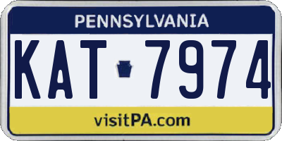 PA license plate KAT7974