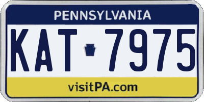 PA license plate KAT7975