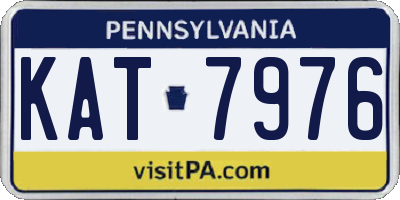 PA license plate KAT7976