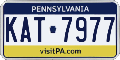 PA license plate KAT7977