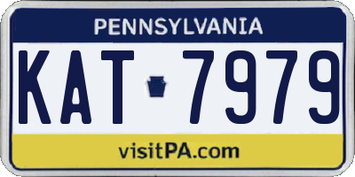 PA license plate KAT7979