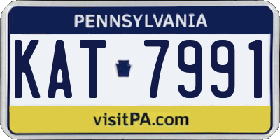 PA license plate KAT7991