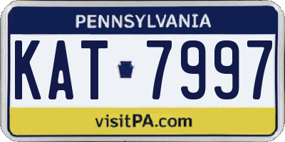 PA license plate KAT7997