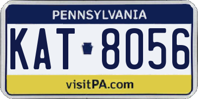 PA license plate KAT8056