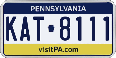 PA license plate KAT8111