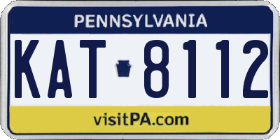 PA license plate KAT8112