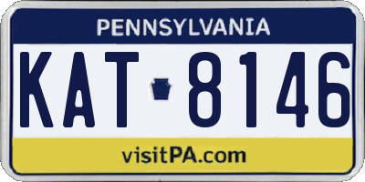 PA license plate KAT8146