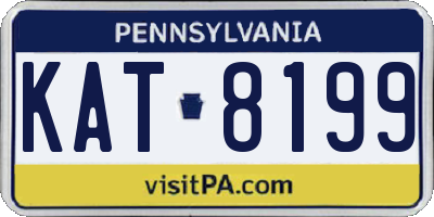 PA license plate KAT8199