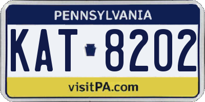 PA license plate KAT8202