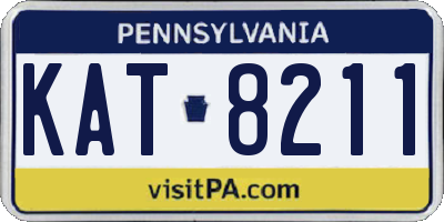 PA license plate KAT8211