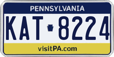 PA license plate KAT8224
