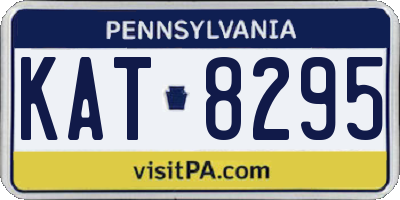 PA license plate KAT8295