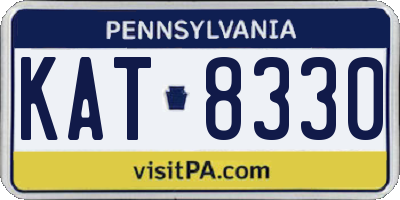 PA license plate KAT8330