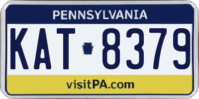 PA license plate KAT8379