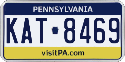 PA license plate KAT8469