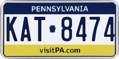 PA license plate KAT8474