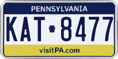 PA license plate KAT8477