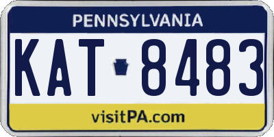 PA license plate KAT8483
