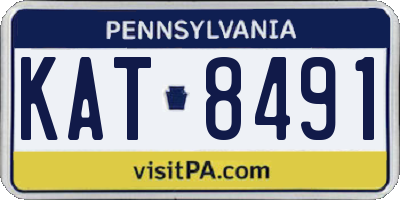 PA license plate KAT8491