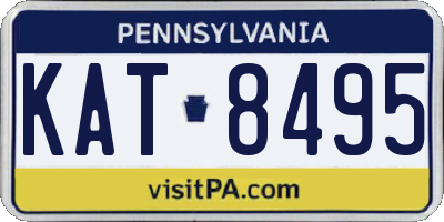 PA license plate KAT8495