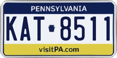 PA license plate KAT8511