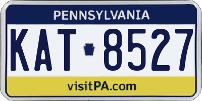 PA license plate KAT8527