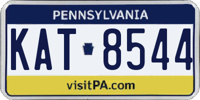 PA license plate KAT8544