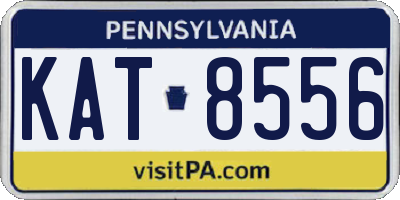 PA license plate KAT8556
