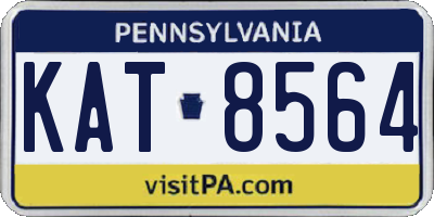 PA license plate KAT8564