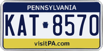PA license plate KAT8570