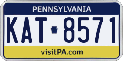 PA license plate KAT8571