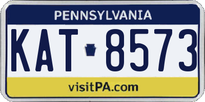 PA license plate KAT8573