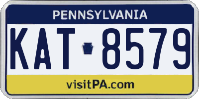PA license plate KAT8579