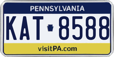 PA license plate KAT8588