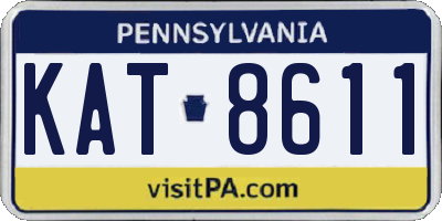 PA license plate KAT8611