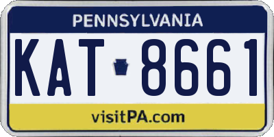 PA license plate KAT8661