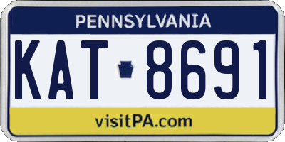 PA license plate KAT8691