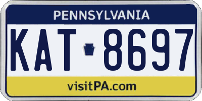 PA license plate KAT8697