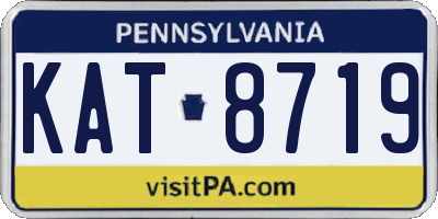 PA license plate KAT8719