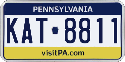 PA license plate KAT8811